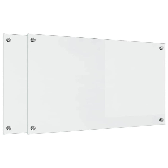 Kjøkkenbakplate Gjennomsiktig 90 x 50 x 0.8 cm herdet glass