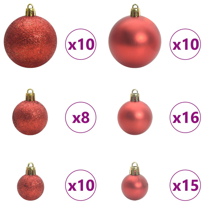 Kunstig juletre med 300 LED med stativ Hvit 300 cm PVC og stål