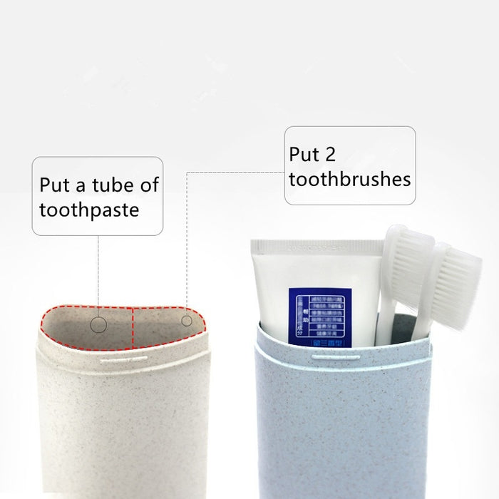 Reisebeholder for tannbørste og tannkrem
