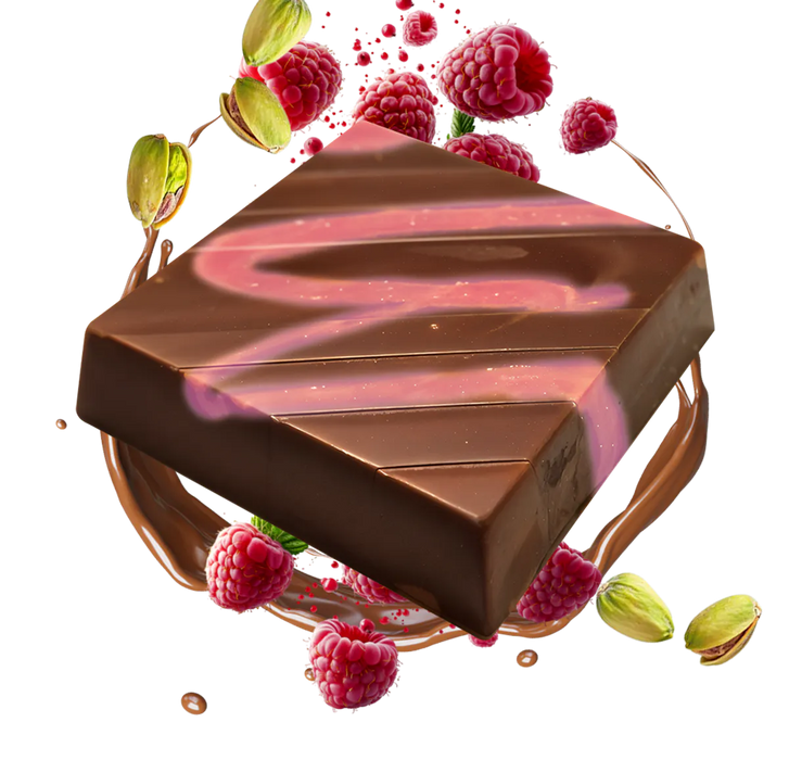 Dubai Sjokolade Bit - Bringebær 20g