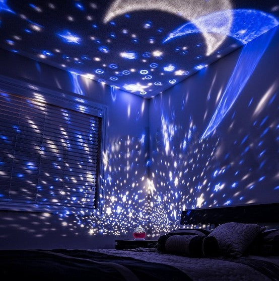 Nattlampe med stjernehimmel