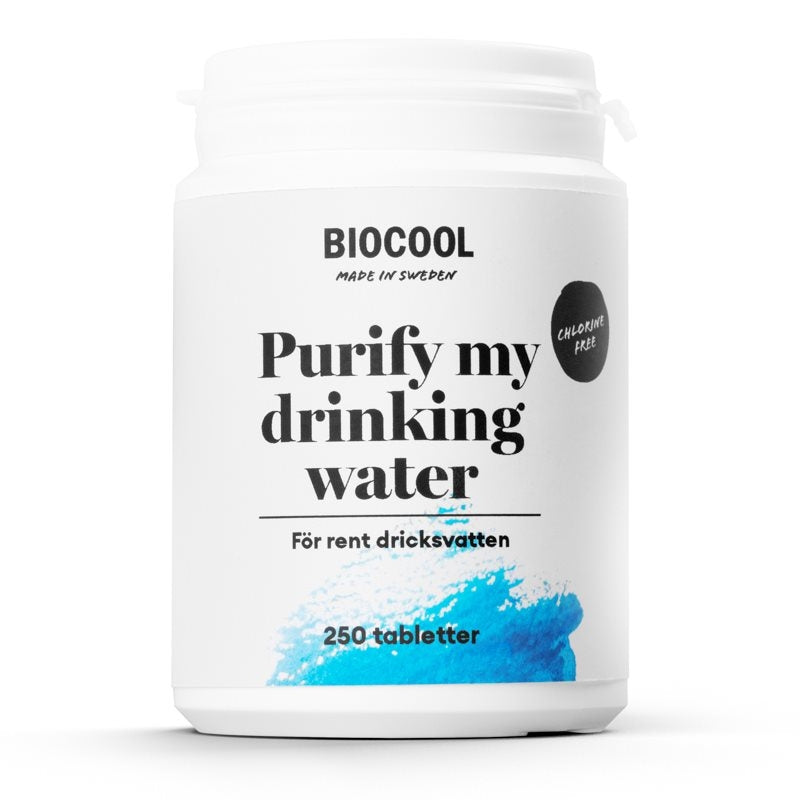 Biocool Purify my drinking water, 250 tbl, Gir rent drikkevann)