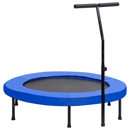 Trim-trampoline med håndtak og sikkerhetspute 122 cm